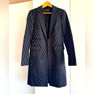 Authentic Coat by Diane von Fustenberg, size M(8), black, like new
